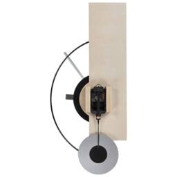 Wyld and Coco Beige Steel Wall Clock 31 x 63 cm Minimalist Geometric Design - thumbnail 4