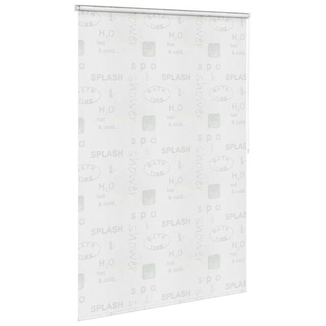 Berkfield Home Shower Roller Blind 140x240 cm Splash in White - image 1