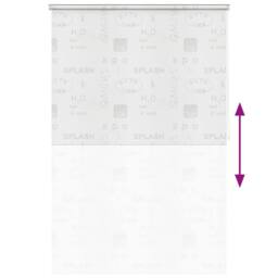 Berkfield Home Shower Roller Blind 140x240 cm Splash in White - thumbnail 5