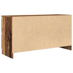 Berkfield Home TV Cabinet Old Wood 100x35x54 cm Engineered Wood in Brown - Size: 100 x 35 x 54 cm - thumbnail 8