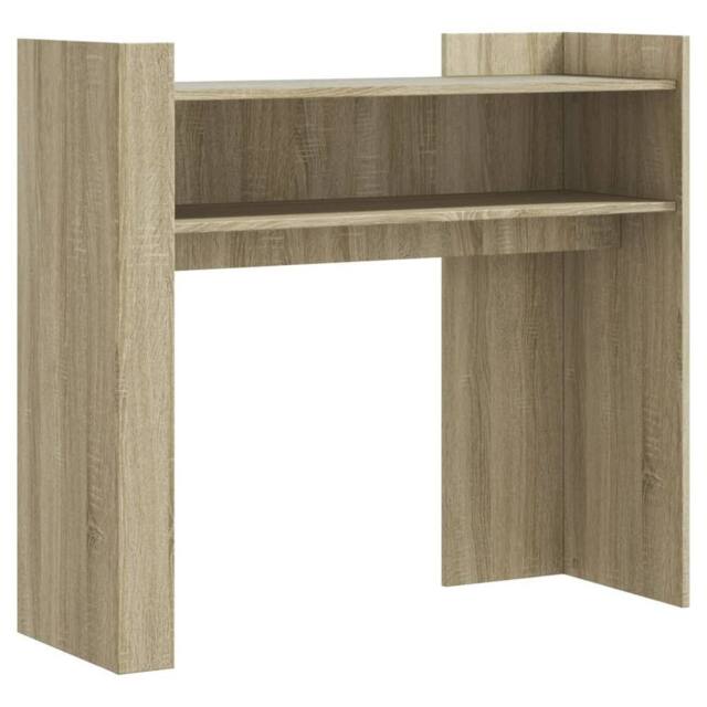 Berkfield Home Console Table Sonoma Oak 100x35x90 cm Engineered Wood in Light Brown - Size: 100 x 35 x 90 cm - image 1