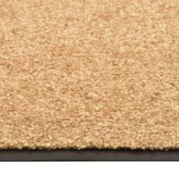 Berkfield Home Pliable Doormat Washable Cream 40x60 cm in Tan