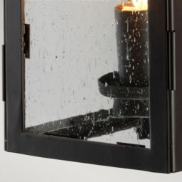 Netlighting Hythe 1 Light Outdoor Wall Lantern Light Old Bronze IP43 E14 in Brown - thumbnail 4
