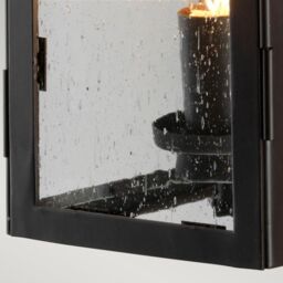 Netlighting Hythe 1 Light Outdoor Wall Lantern Light Old Bronze IP43 E14 in Brown - thumbnail 3