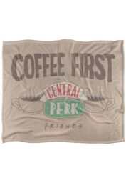 Warner Brothers Friends 152x127cm The One With Silky Touch Super Soft Throw Blanket in White - Size: 152x127 cm - thumbnail 1