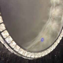 CGC Lighting Ariella 600mm Round Crystal LED Mirror Light with 3 CCT switch in Silver - thumbnail 8