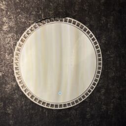 CGC Lighting Ariella 600mm Round Crystal LED Mirror Light with 3 CCT switch in Silver - thumbnail 7