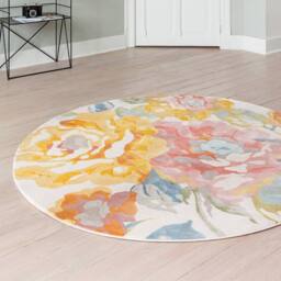 The Rug Shop UK Multi Floral Modern Easy To Clean Jute Back Area Rug - Size: 160 cm x 230 cm - thumbnail 4