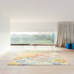The Rug Shop UK Multi Floral Modern Easy To Clean Jute Back Area Rug - Size: 160 cm x 230 cm - thumbnail 1