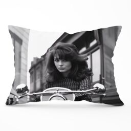 Warren Reed - Designer 1960 Riding Out Cushions in Black - Size: 60 cm x 60 cm - thumbnail 1