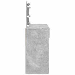 Berkfield Home Dressing Table with LED Concrete Grey 100x40x120 cm - Size: 100 x 40 x 120 cm - thumbnail 6