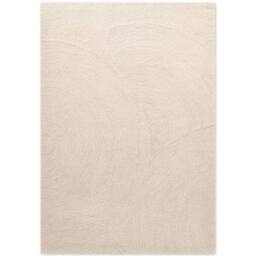 THE RUGS Eleni Wool Rug Hand Tufted Wool Geometric Area Rug Scandinavian Style in Cream - Size: 120 cm x 180 cm - thumbnail 5