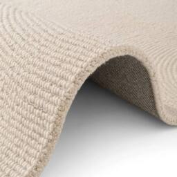 THE RUGS Eleni Wool Rug Hand Tufted Wool Geometric Area Rug Scandinavian Style in Cream - Size: 120 cm x 180 cm - thumbnail 4