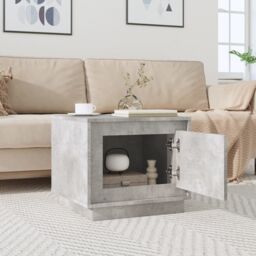 Berkfield Home Coffee Table Concrete Grey 51x50x44 cm Engineered Wood - Size: 51 x 50 x 44 cm - thumbnail 3