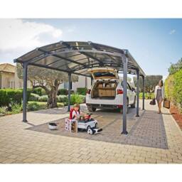Palram Arcadia Carport 6400 - Polycarbonate - L649 x W359 x H242 cm - Grey - thumbnail 4