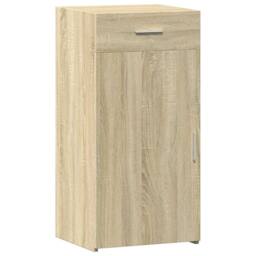 Berkfield Home Sideboard Sonoma Oak 45x42.5x93 cm Engineered Wood in Light Tan - thumbnail 1