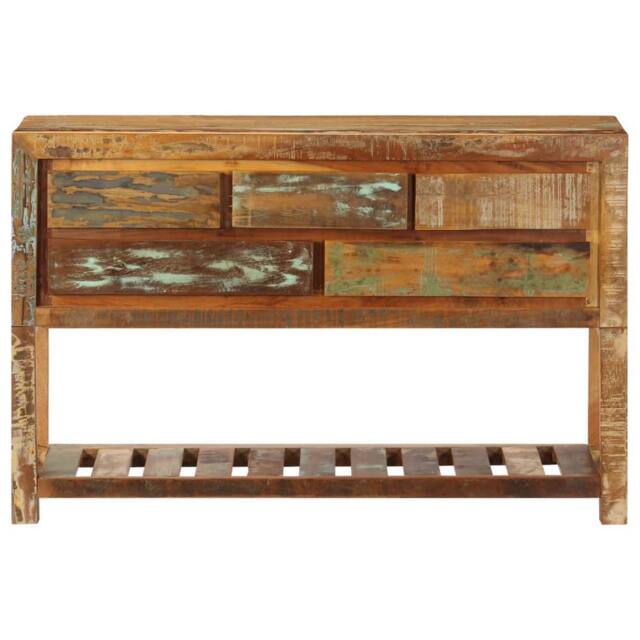 Berkfield Home Sideboard 120x30x75 cm Solid Reclaimed Wood - Size: 120 x 30 x 75 cm - image 1