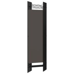 Berkfield Home 6-Panel Room Divider Anthracite 240x180 cm in Black - thumbnail 4