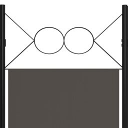 Berkfield Home 6-Panel Room Divider Anthracite 240x180 cm in Black - thumbnail 5