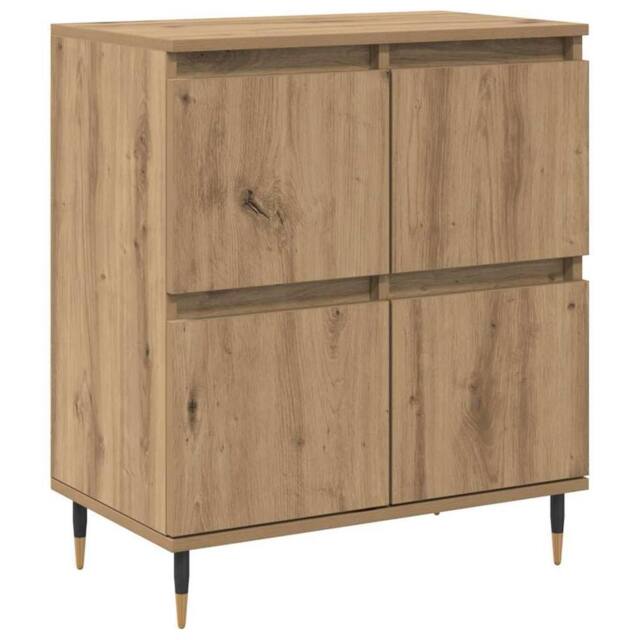 Berkfield Home Sideboard with Storage with Door Brown 60 x 35 x 70 cm Engineered wood - image 1