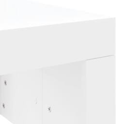 Berkfield Home Modern Coffee Table White 102x50x36 cm Engineered Wood - Size: 102 x 50 x 36 cm - thumbnail 7