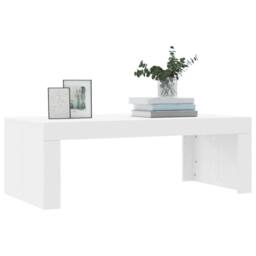 Berkfield Home Modern Coffee Table White 102x50x36 cm Engineered Wood - Size: 102 x 50 x 36 cm