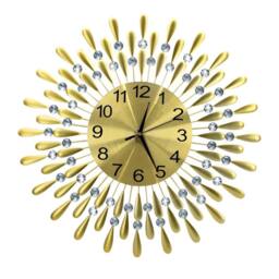 Havendro 60cm Diamante Beaded Crystals Quartz Wall Clock in Gold