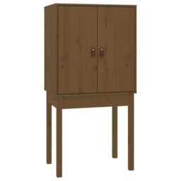 Berkfield Home Highboard Honey Brown 60x40x120 cm Solid Wood Pine - Size: 60 x 40 x 120 cm - thumbnail 5