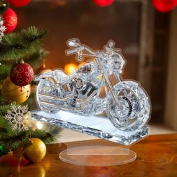 Leaper Motorbike Acrylic 2D Desktop Decoration in Clear - thumbnail 1