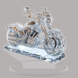 Leaper Motorbike Acrylic 2D Desktop Decoration in Clear - thumbnail 5