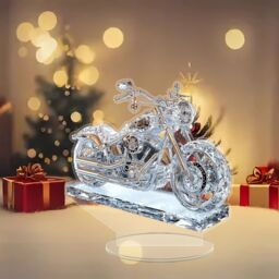 Leaper Motorbike Acrylic 2D Desktop Decoration in Clear - thumbnail 2