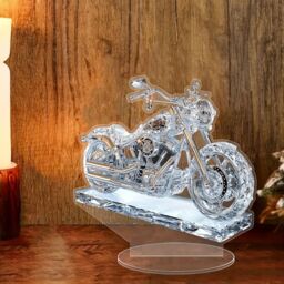 Leaper Motorbike Acrylic 2D Desktop Decoration in Clear - thumbnail 3
