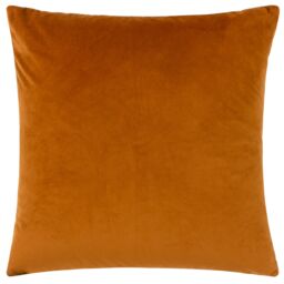 Paoletti Ledbury Geometric Velvet Cushion in Pale Orange - Size: 45 cm x 45 cm - thumbnail 2
