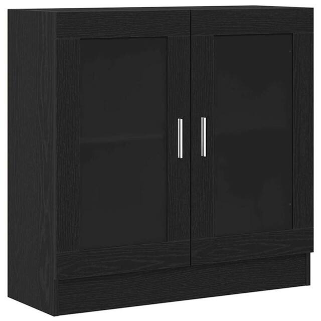 Berkfield Home Book Cabinet - Black Oak, 82.5 x 30.5 x 80 cm, Made of Engineered Wood - Size: 82.5 x 30.5 x 80 cm - image 1