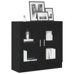 Berkfield Home Book Cabinet - Black Oak, 82.5 x 30.5 x 80 cm, Made of Engineered Wood - Size: 82.5 x 30.5 x 80 cm - thumbnail 3