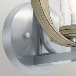 Netlighting Kichler Grand Bank Outdoor Modern Wall Lamp Distressed Antique Grey IP44 - thumbnail 2