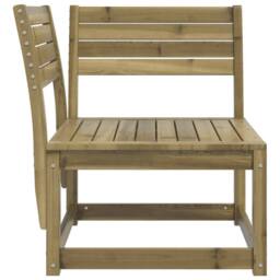 Berkfield Home Garden Sofa Corner 73x73x78 cm Impregnated Wood Pine in Brown - Size: 73 x 73 x 78 cm - thumbnail 5