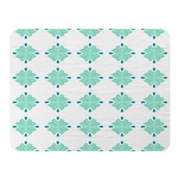 Benjamin Tate Design Green Uncommon Boho Chic Summer Design Blanket in Natural - Size: 120 cm x 150 cm - thumbnail 1