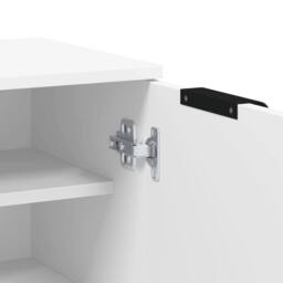 Berkfield Home Shoe Cabinet White 59x35x100 cm Engineered Wood - Size: 59 x 35 x 100 cm - thumbnail 8