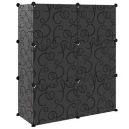 Berkfield Home Shoe Rack Black 84.5x31x93.5 cm PP - thumbnail 5