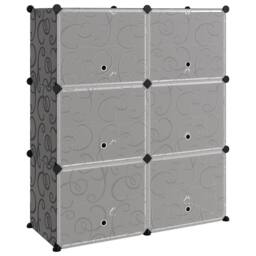 Berkfield Home Shoe Rack Black 84.5x31x93.5 cm PP - thumbnail 2