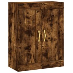 Berkfield Home Highboard Smoked Oak 69.5x34x180 cm Engineered Wood in Brown - thumbnail 5