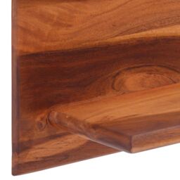 Berkfield Home Wall Shelves 2 pcs 112x20x26 cm Solid Wood Acacia in Brown - Size: 112 x 20 x 26 cm - thumbnail 5