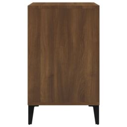 Berkfield Home Shoe Cabinet Brown Oak 102x36x60 cm Engineered Wood - Size: 102 x 36 x 60 cm - thumbnail 4