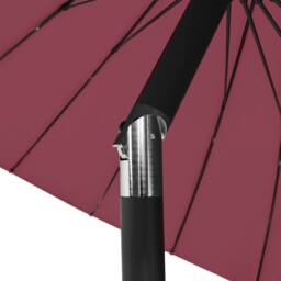 Berkfield Home Outdoor Parasol with Aluminium Pole 270 cm Bordeaux Red - thumbnail 6
