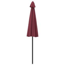 Berkfield Home Outdoor Parasol with Aluminium Pole 270 cm Bordeaux Red - thumbnail 4