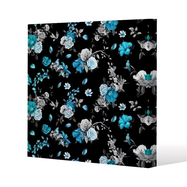 Benjamin Tate Design Blue Roses (Canvas Print) / 127 x 127 x 4cm in Natural - Size: 127 x 127 x 4 cm - image 1