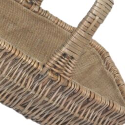 Red Hamper Wicker Rectangular Garden Trug in Brown - Size: Large - thumbnail 2