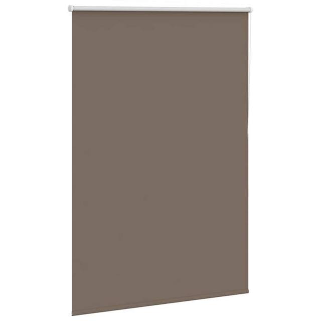 Berkfield Home Roller Blind Blackout Coffee 100x150 cm Fabric Width 95.7 cm Polyester in Brown - image 1