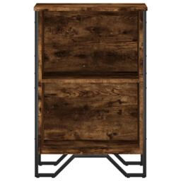 Berkfield Home Bookcase Smoked Oak 50x31x74.5 cm Engineered Wood in Brown - thumbnail 4